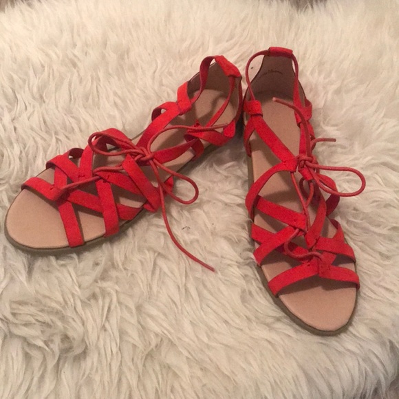 project Shoes - Red sandals